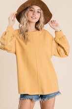Load image into Gallery viewer, Vintage Style Knit Top - Mustard
