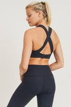 Load image into Gallery viewer, Split Front Overlay Back Adjustable Sports Bra
