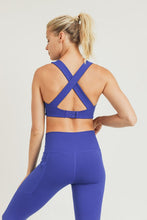 Load image into Gallery viewer, Split Front Overlay Back Adjustable Sports Bra