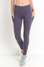 Load image into Gallery viewer, Classic leggings with a Twist - Teal, Black, or Dark Violet