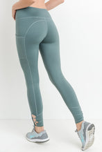Load image into Gallery viewer, Classic leggings with a Twist - Teal, Black, or Dark Violet