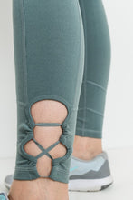 Load image into Gallery viewer, Classic leggings with a Twist - Teal, Black, or Dark Violet