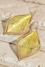 Load image into Gallery viewer, Fine Threaded Marquise Earrings
