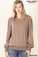 Load image into Gallery viewer, Puff Sleeve with Smocked Hem & Cuffs
