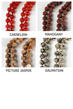 Load image into Gallery viewer, Natural Stone Long Beaded Necklace
