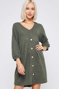 Olive Sweater Dress