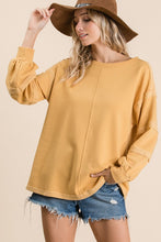 Load image into Gallery viewer, Vintage Style Knit Top - Mustard
