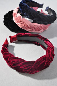 Velvet Headbands with twist
