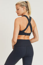 Load image into Gallery viewer, Split Front Overlay Back Adjustable Sports Bra
