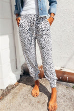 Load image into Gallery viewer, Leopard Print Smocked Joggers
