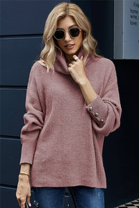 Ribbed Knit Pull Over Sweater