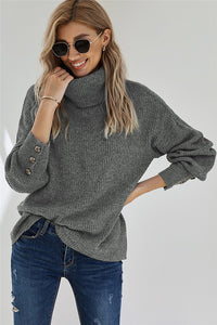 Ribbed Knit Pull Over Sweater