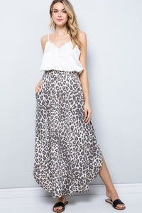 Leopard Jersey Maxi Skirt *Curvy