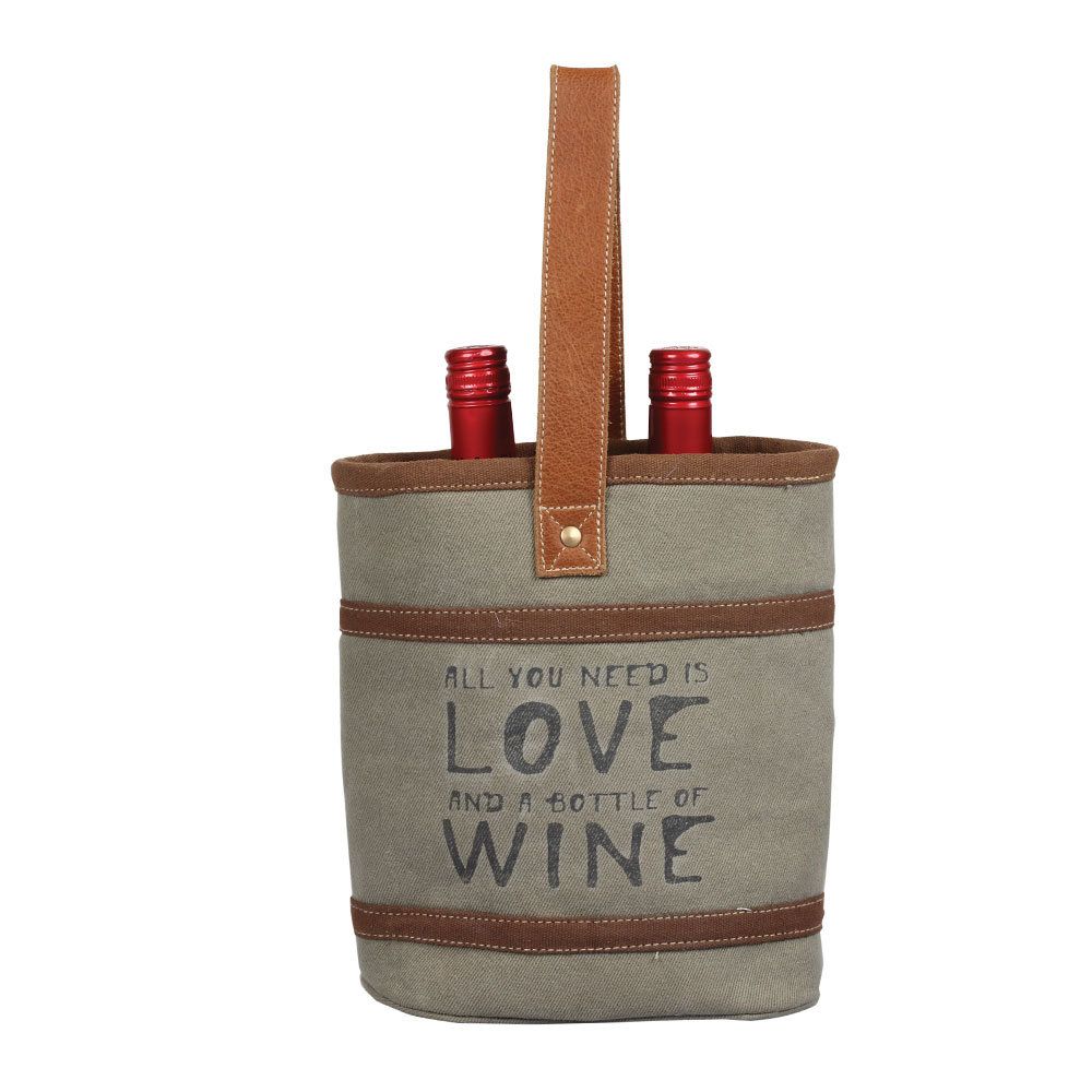 Love & Wine Double Wine Bag