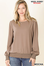 Load image into Gallery viewer, Puff Sleeve with Smocked Hem &amp; Cuffs
