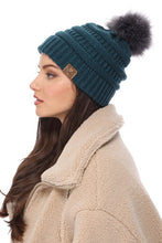 Load image into Gallery viewer, Knit Beanie with Pom Pom
