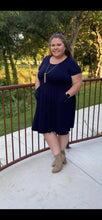 Load image into Gallery viewer, Short Sleeve Knit Dress *Curvy

