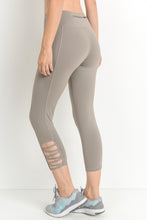 Load image into Gallery viewer, High Waist Leggings with Crisscross Cut- Mocha
